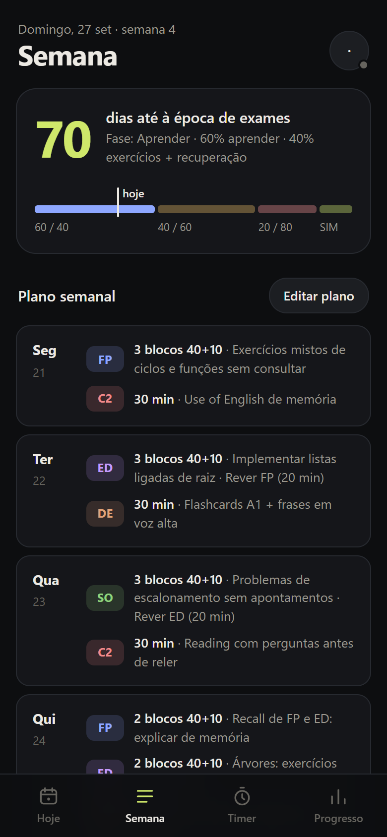 Separador Semana