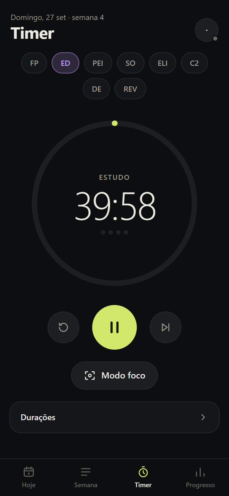 Separador Timer